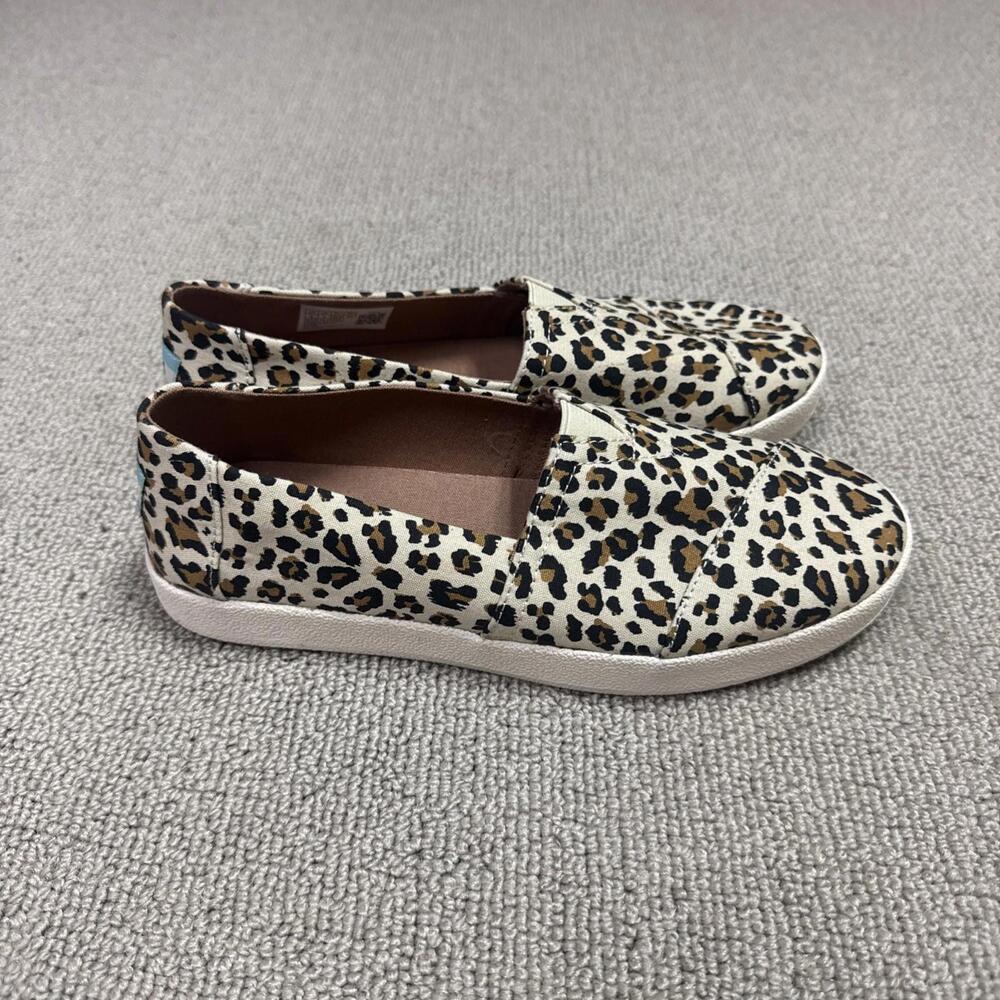 Toms Sneakers Brown Animal Print Women’s Size 6
